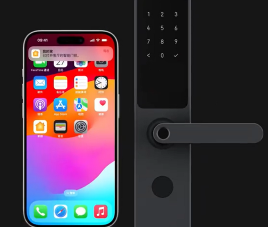 巴楚iPhone维修站分享在iPhone上使用家庭钥匙开启智能门锁 