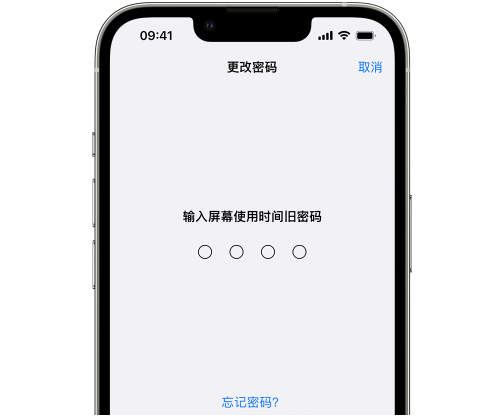 巴楚iPhone屏幕维修分享iPhone屏幕使用时间密码忘记了怎么办 