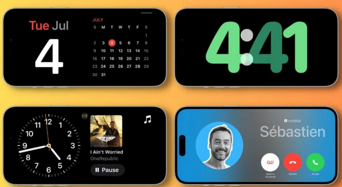 巴楚苹果手机维修分享iOS17横屏充电待机显示有什么好处 