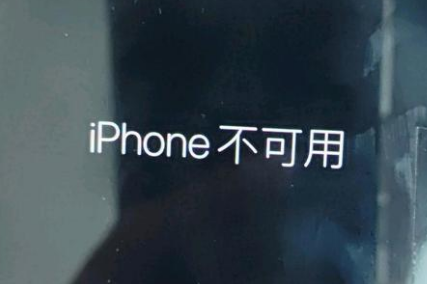 巴楚苹果服务网点分享锁屏界面显示“iPhone 不可用”如何解决 